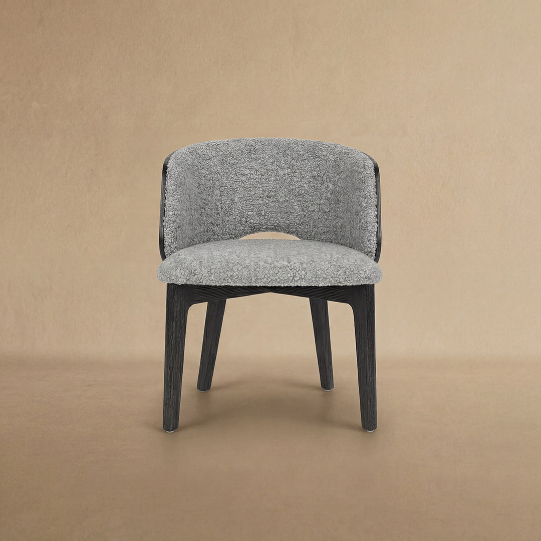 Mezzaluna Dining Chair with Veneer Back